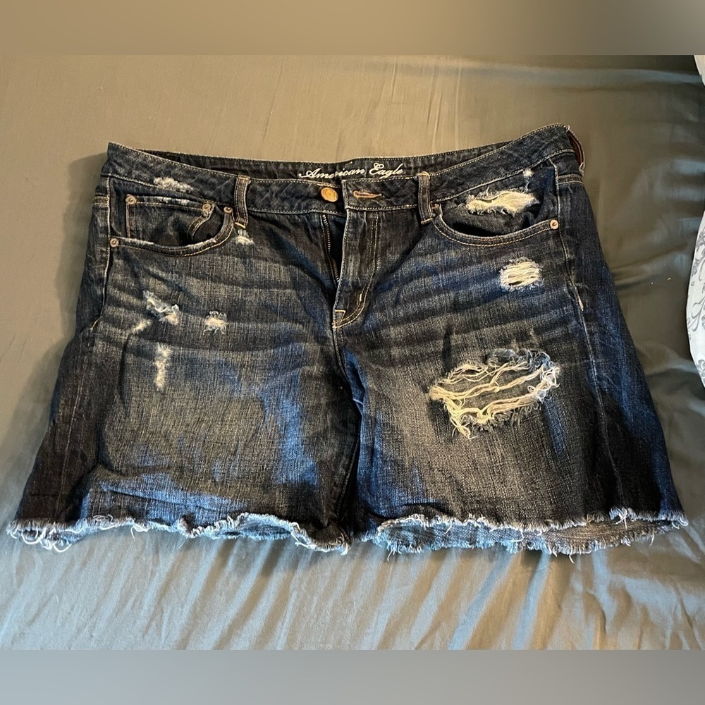 American Eagle Distressed Jean Shorts